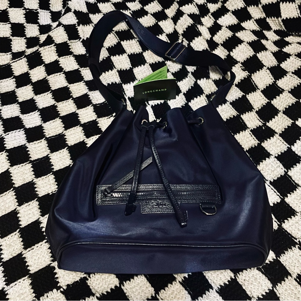 NWOT Le Pliage Neo Bucket Bag in Navy (NOT the small size) - Picture 12 of 15